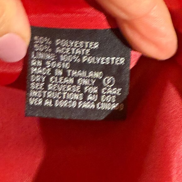 Kasper A.S.L. Vibrant Red Blazer Jacket Size 14 - Picture 5 of 7